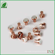 on sale flat snap head solid copper rivets